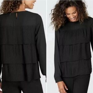 🌮J. Jill 3 Tiered Ruffle Blouse, Medium